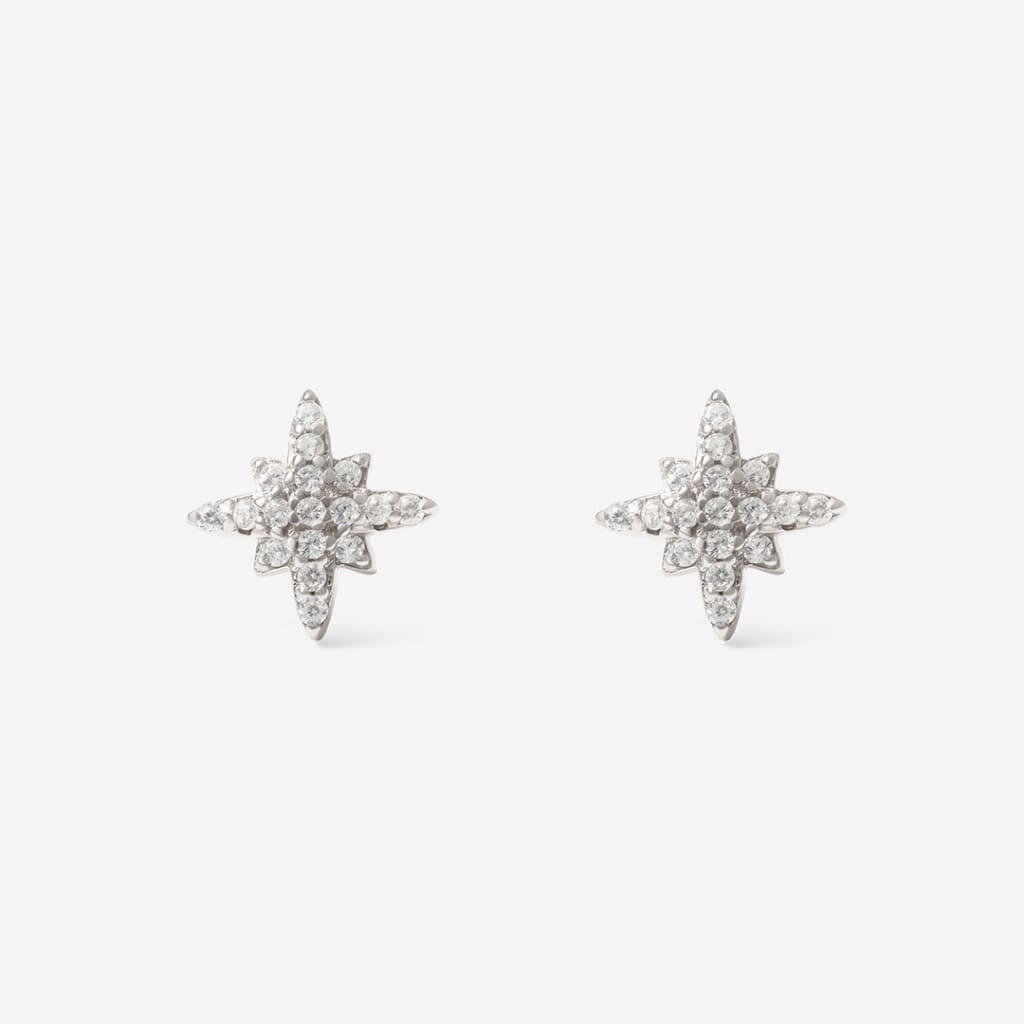 Star CZ Studs | Sterling Silver