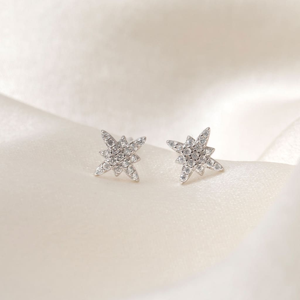 North Star Earrings | Sterling Silver - Earrings