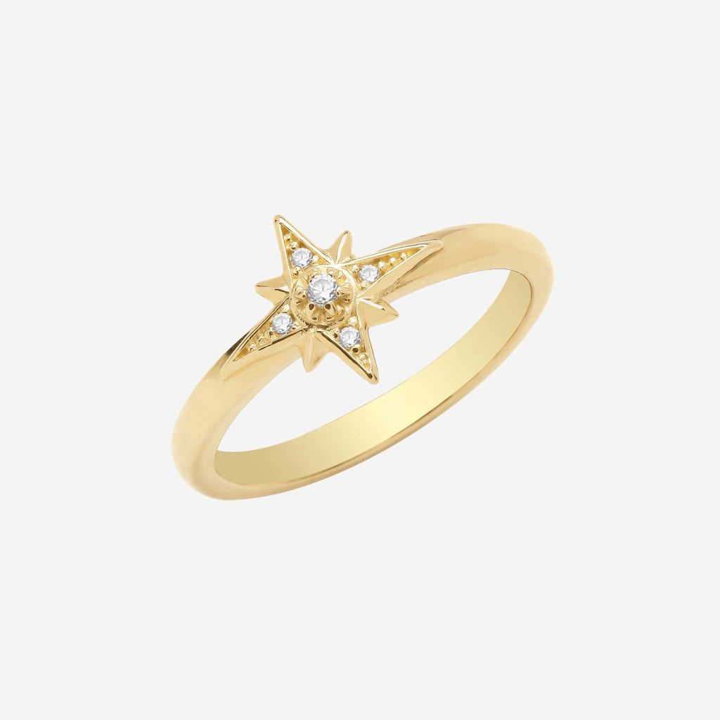 North Star Ring | 9ct Gold
