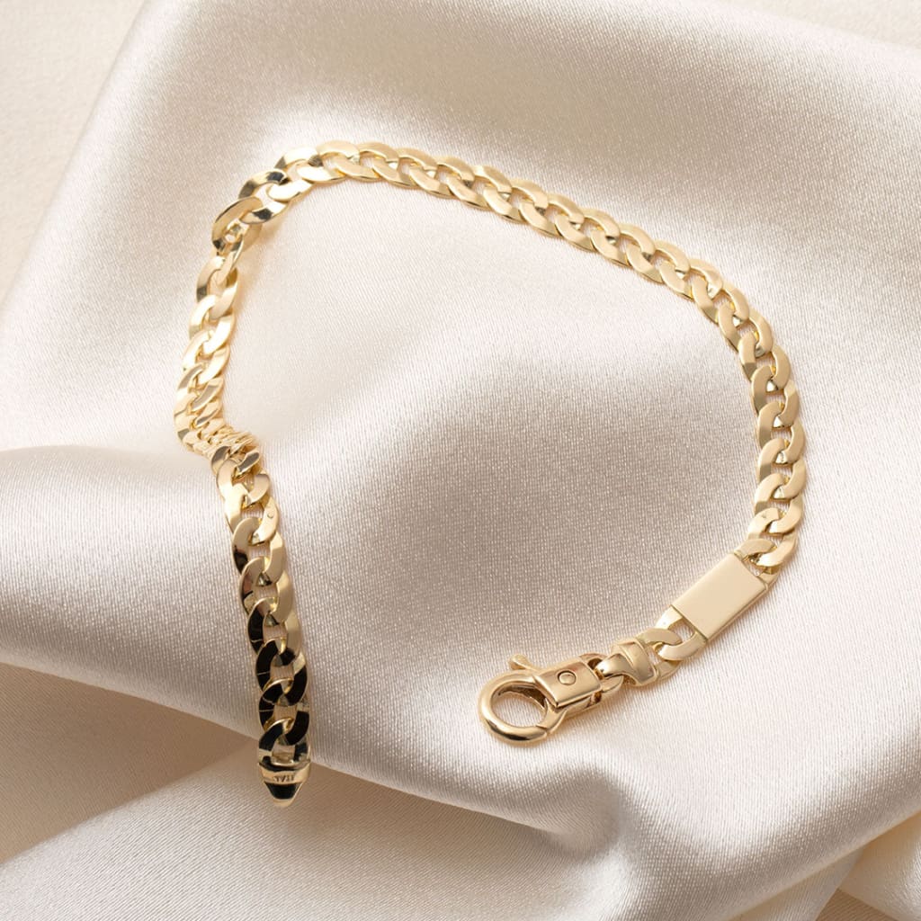 Norway | 14ct Gents Curb Bracelet 8.5’’ - Bracelet