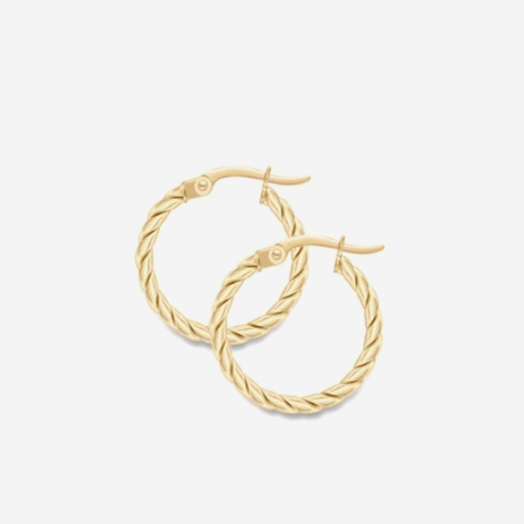 Oakley Hoop Earrings 15mm | 9ct Gold