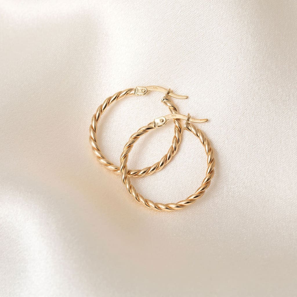 Oakley Hoop Earrings - 20mm | 9ct Gold - Earrings