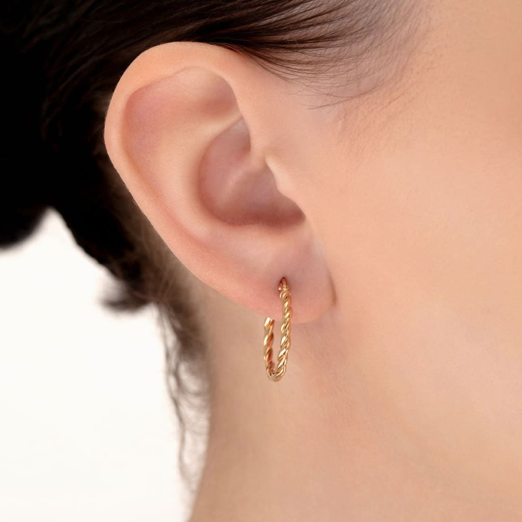 Oakley Hoop Earrings - 20mm | 9ct Gold - Earrings