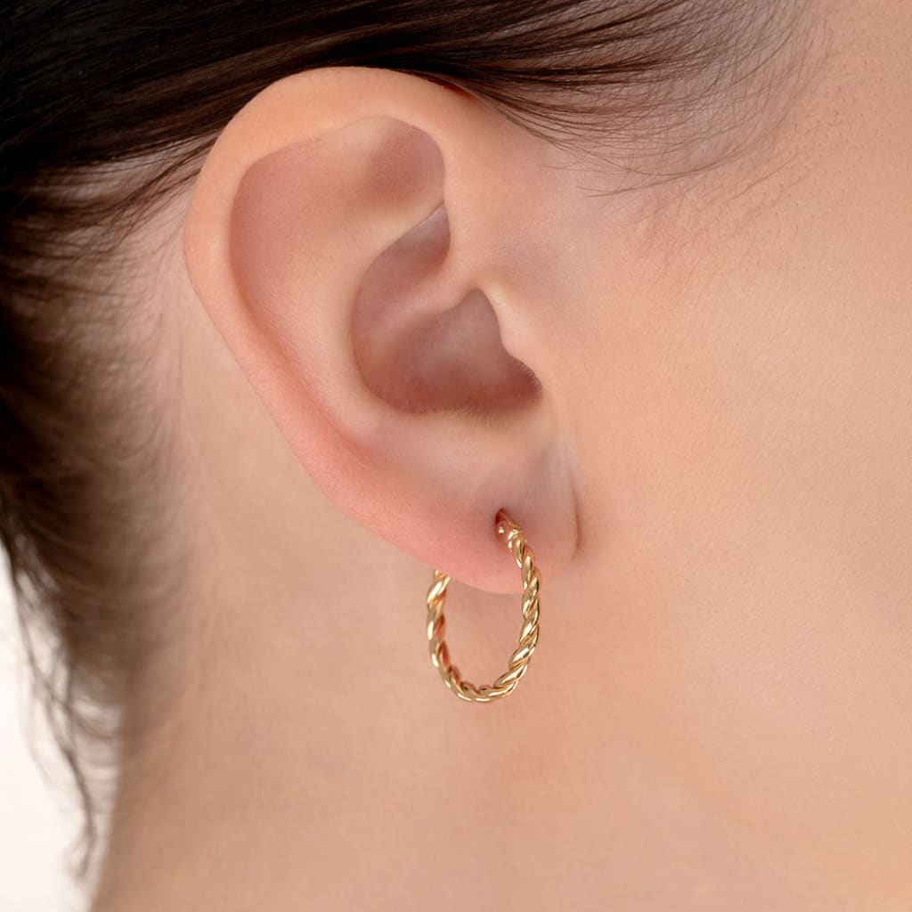 Oakley Hoop Earrings - 20mm | 9ct Gold - Earrings