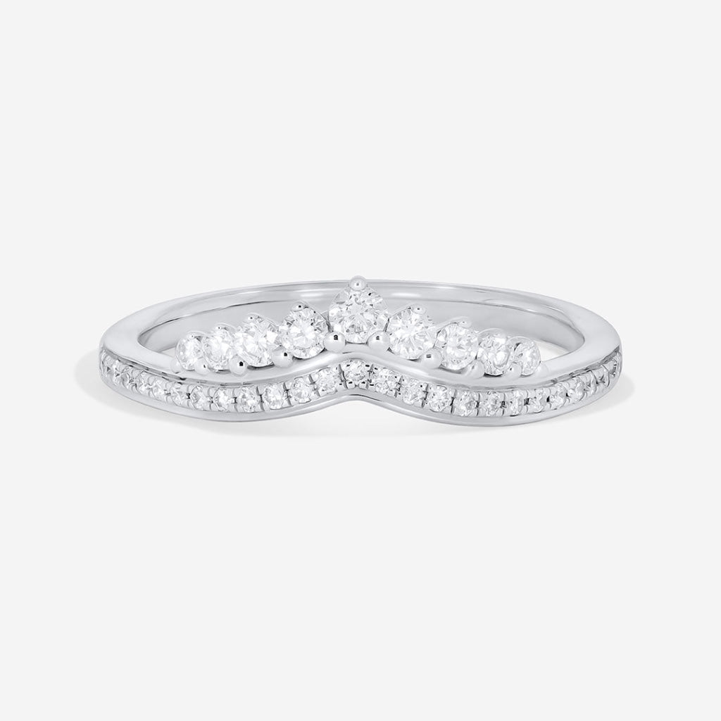 ODESSA | Diamond Wedding Ring in 18ct White Gold