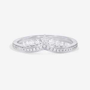 ODESSA | Diamond Wedding Ring in 18ct White Gold