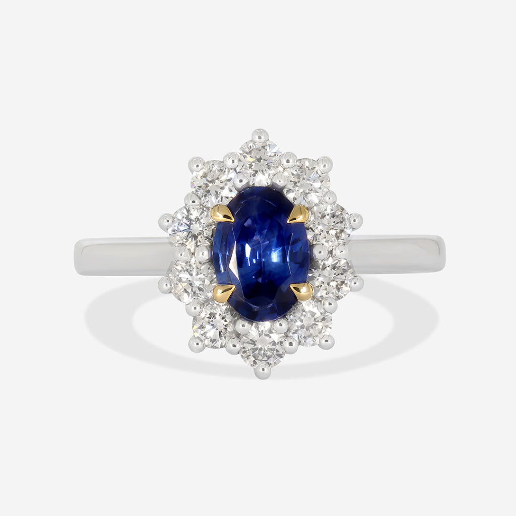 ODETA | Sapphire Diamond Ring - Rings