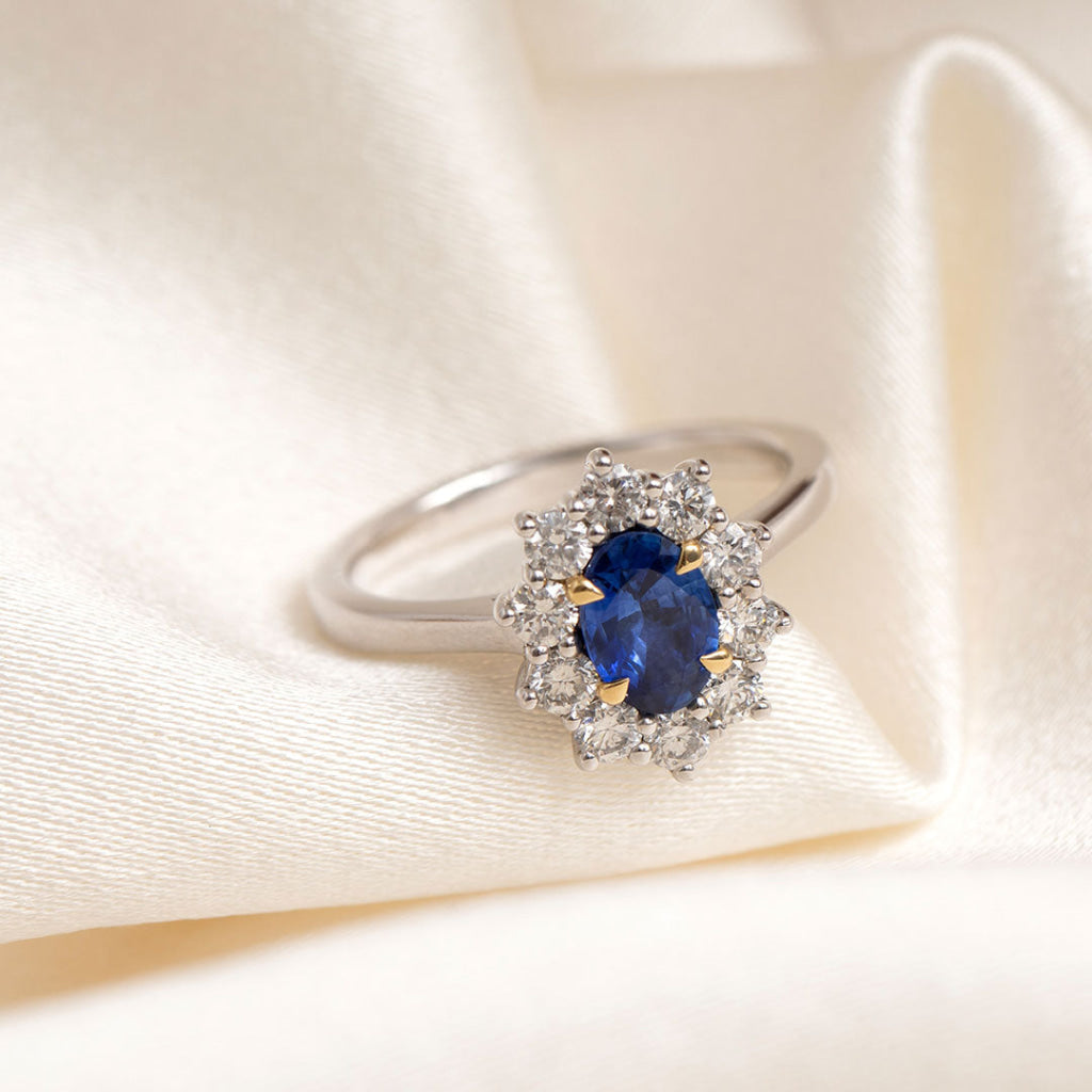 ODETA | Sapphire Diamond Ring - Rings