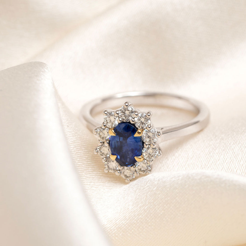 ODETA | Sapphire Diamond Ring - Rings