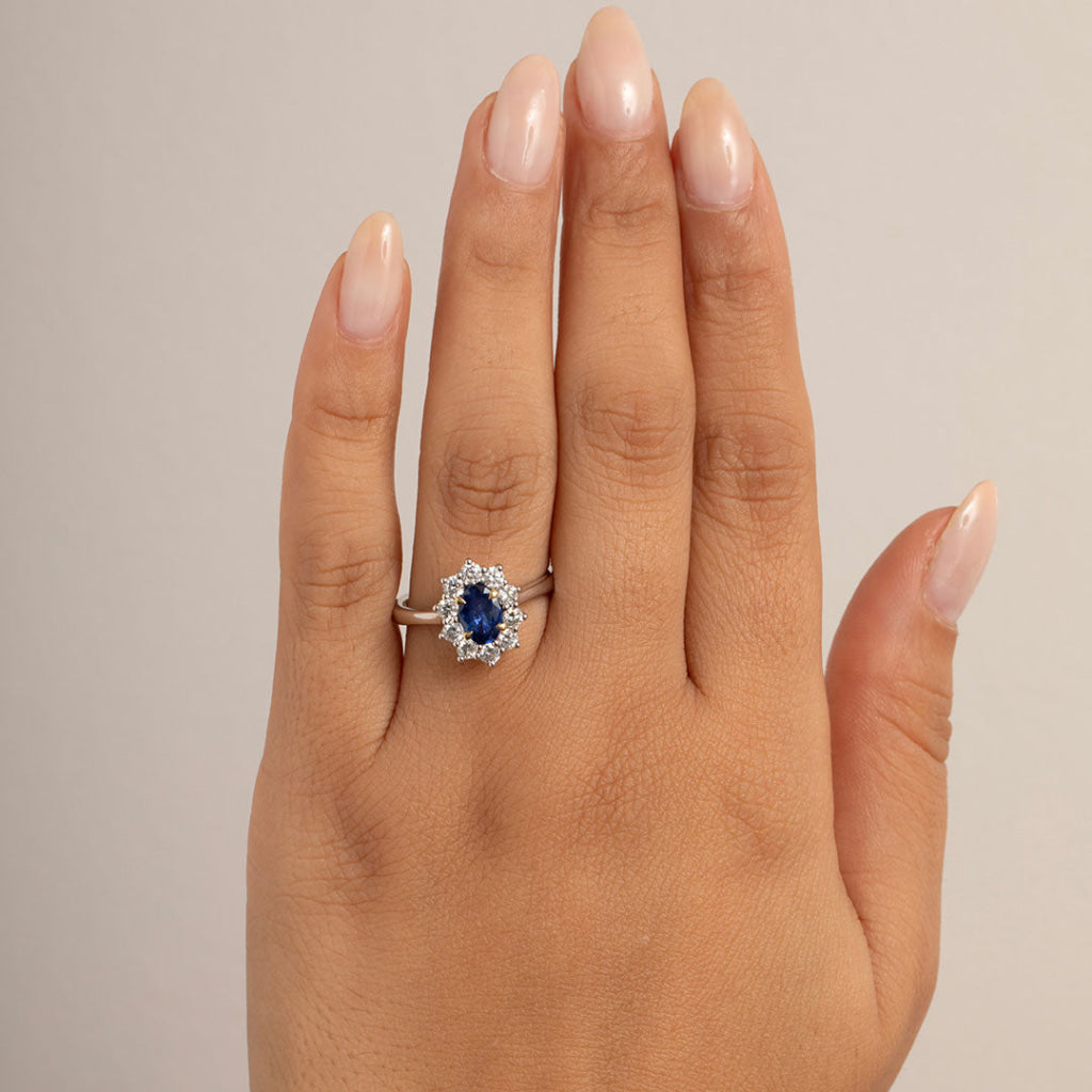 ODETA | Sapphire Diamond Ring - Rings