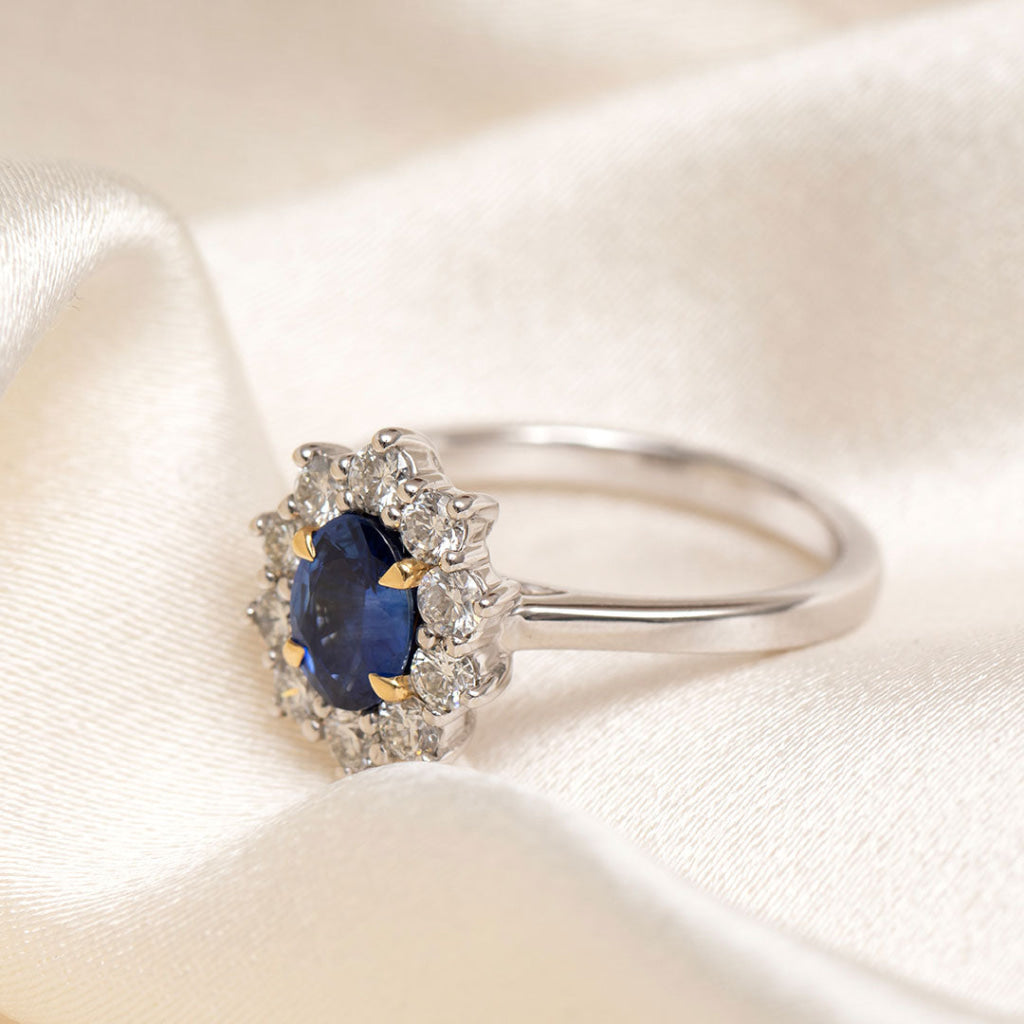 ODETA | Sapphire Diamond Ring - Rings