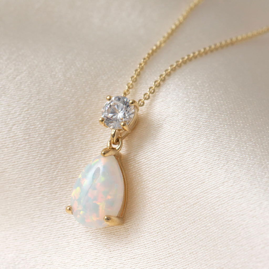 Opaline Necklace | 9ct Gold - Necklace