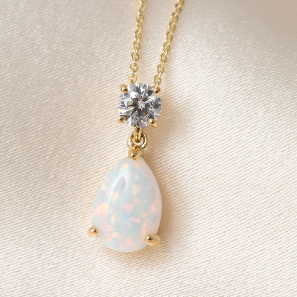 Opaline Necklace | 9ct Gold - Necklace