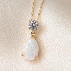 Opaline Necklace | 9ct Gold - Necklace