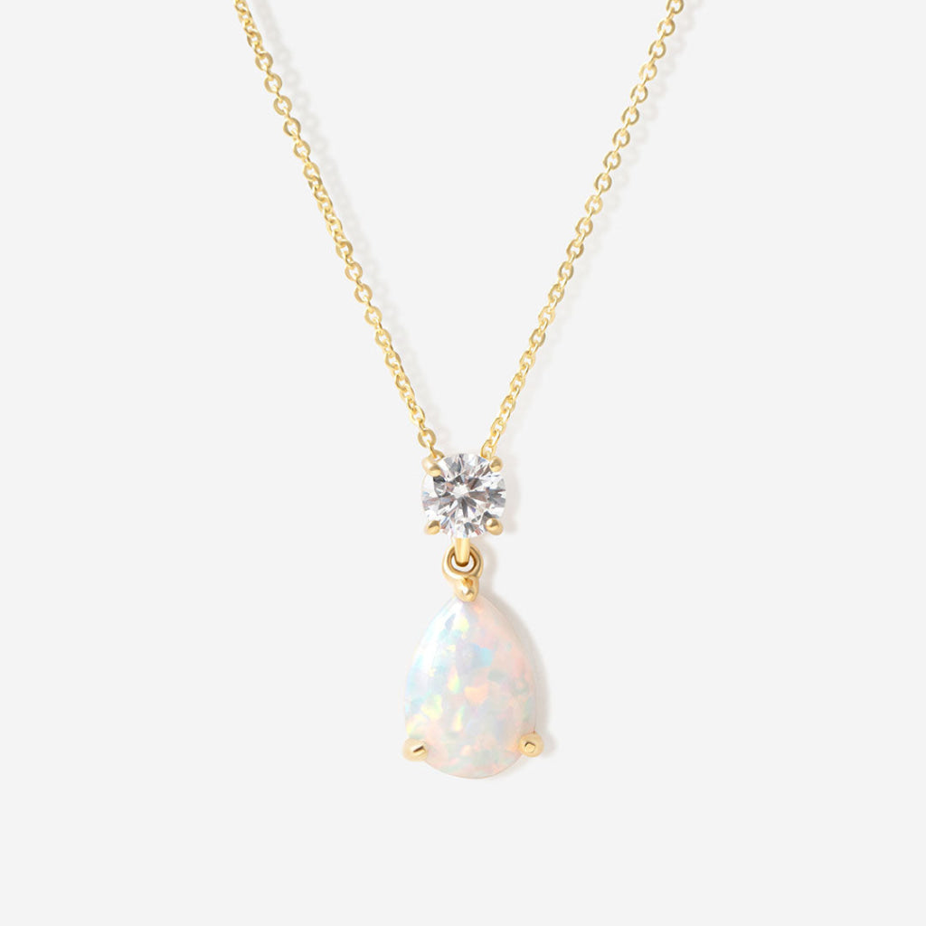 Opaline Necklace | 9ct Gold - Necklace
