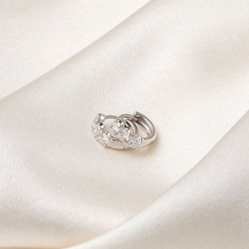 Opulence - 1ct | Lab Grown Diamond Hoops in 9ct White Gold