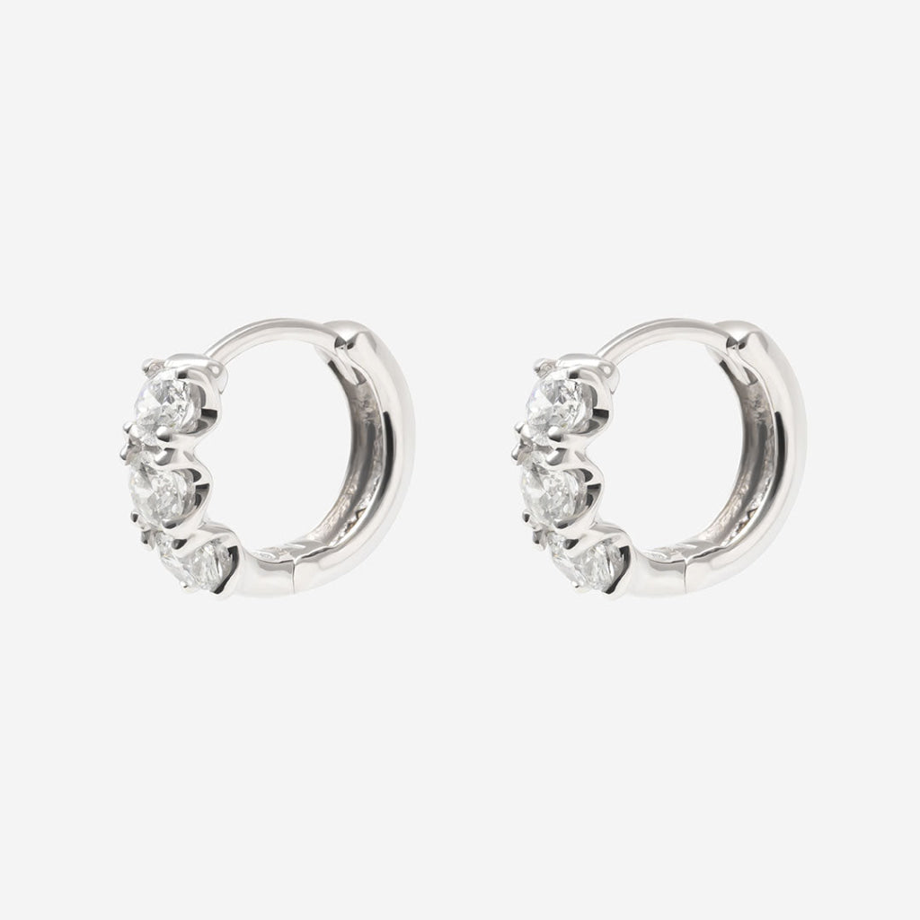 Opulence - 1ct | Lab Grown Diamond Hoops in 9ct White Gold