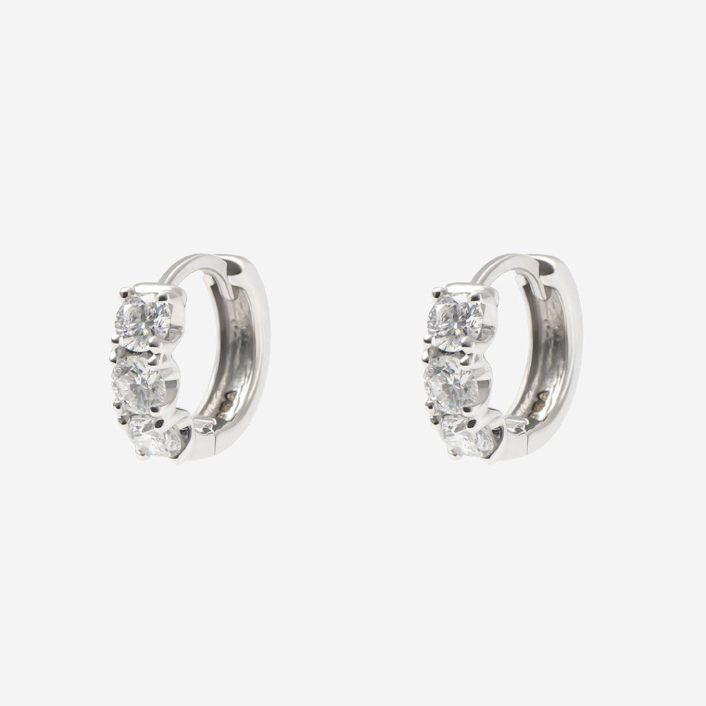 Opulence - 1ct | Lab Grown Diamond Hoops in 9ct White Gold