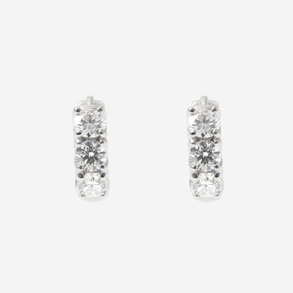 Opulence - 1ct | Lab Grown Diamond Hoops in 9ct White Gold