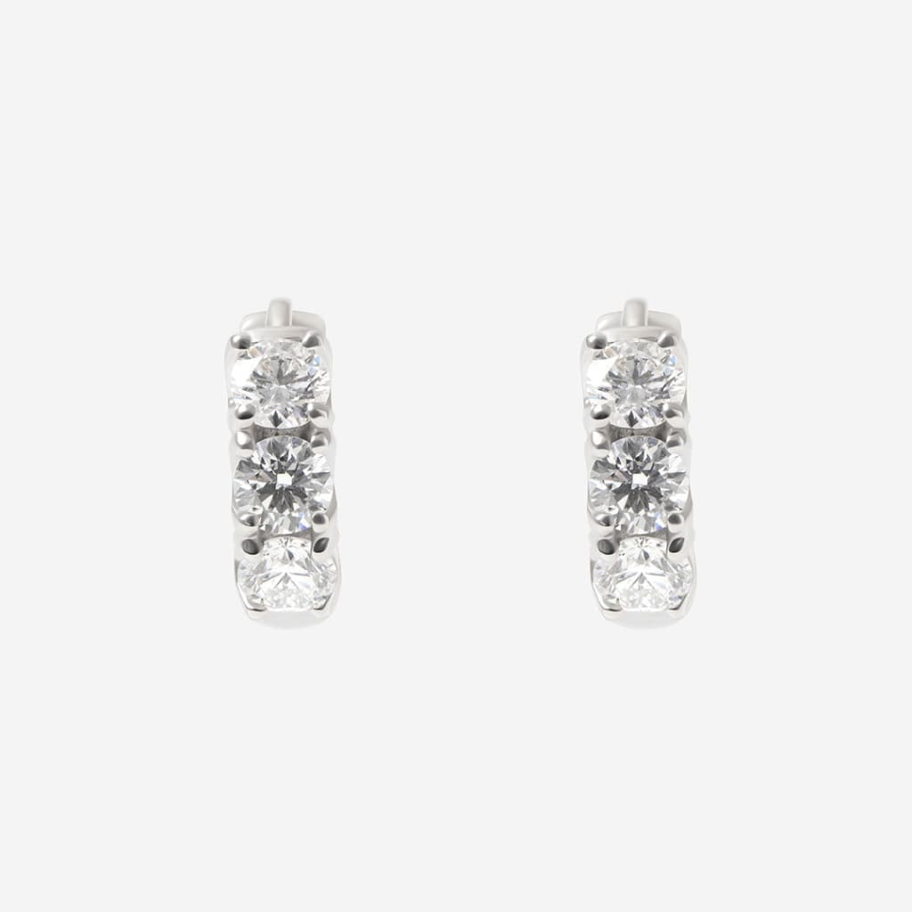 Opulence - 1ct | Lab Grown Diamond Hoops in 9ct White Gold