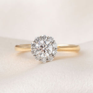 ORACLE 0.75ct | Round Solitaire Lab Grown Diamond Engagement Ring in 18ct Gold