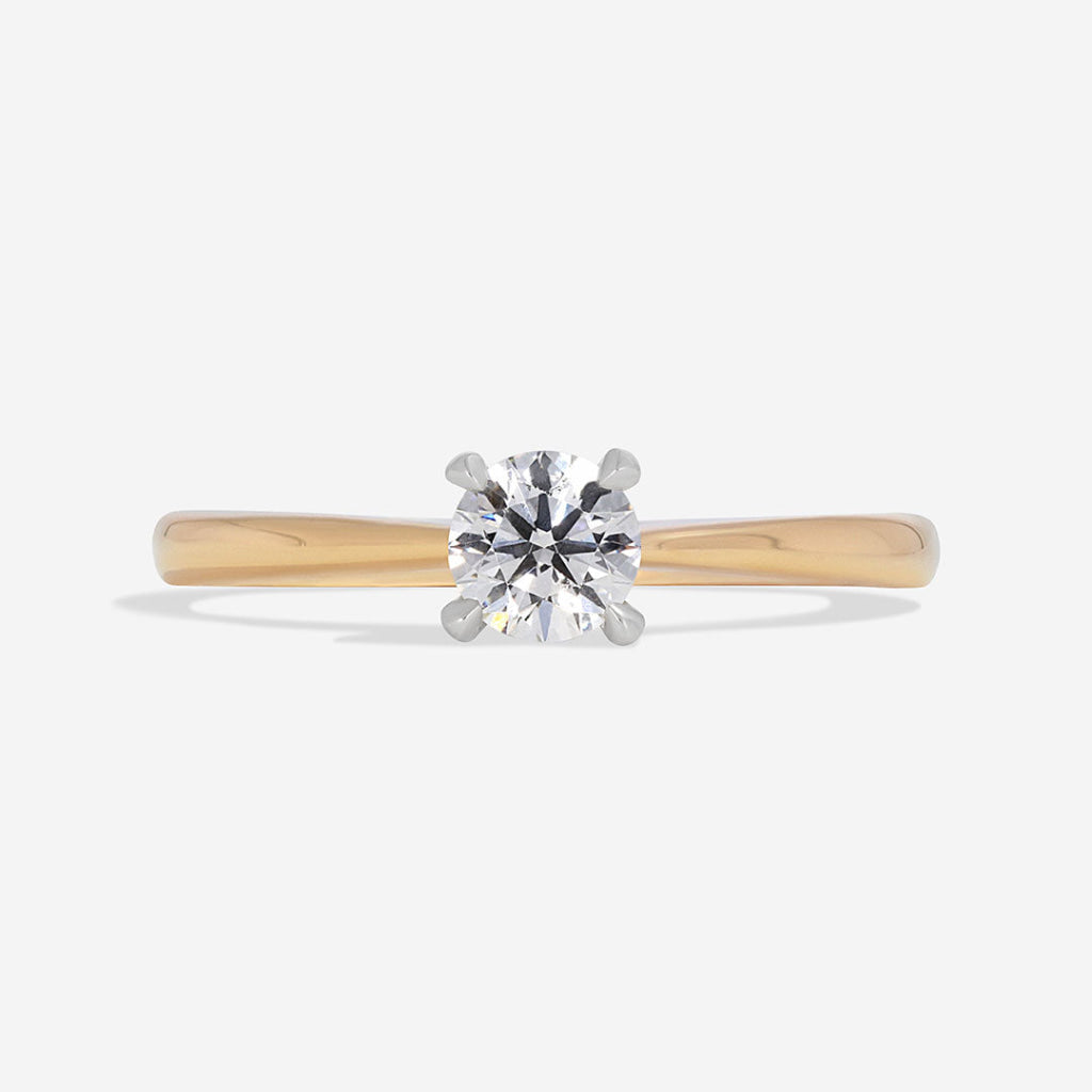 ORCHID 0.40ct | Round Solitaire Natural Diamond Engagement Ring in 18ct Gold