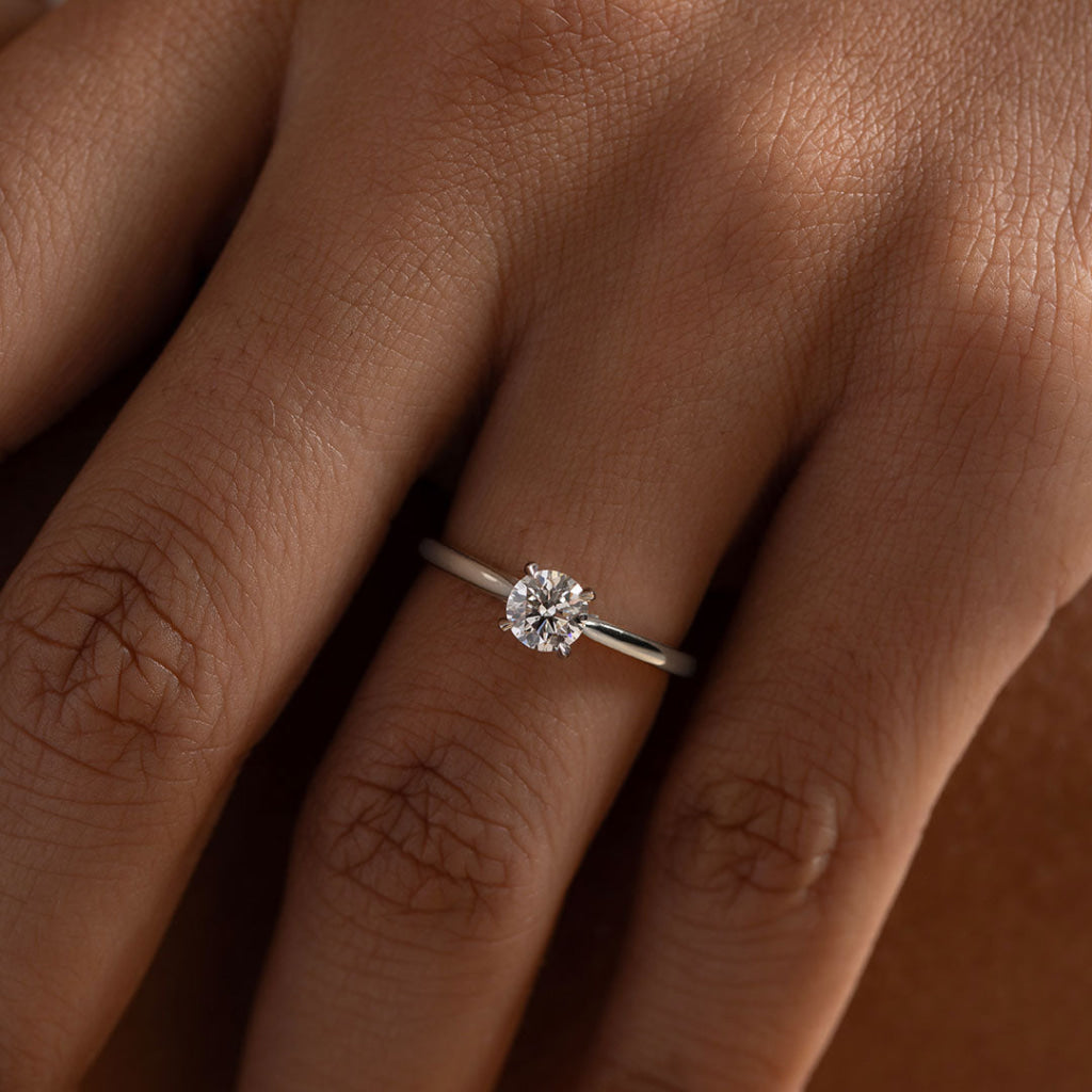 ORCHID 0.50ct | Round Solitaire Natural Diamond Engagement