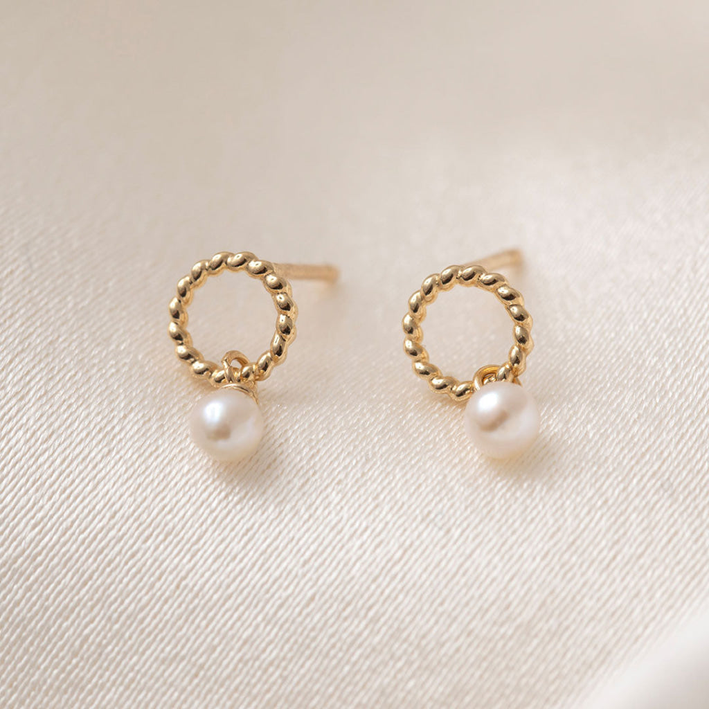 Orella Fresh Water Pearl Drops | 9ct Gold - Earrings
