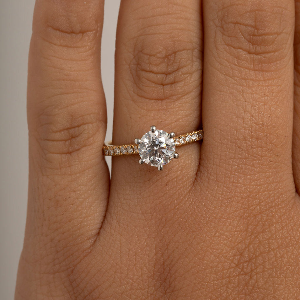 ORION 1.20ct | Round Solitaire Lab Diamond Set in 18ct Gold