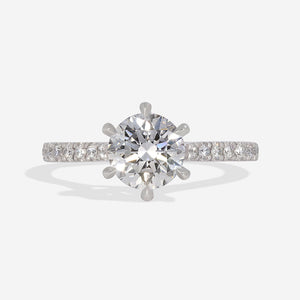 ORION 1.40ct | Round Solitaire Lab Grown Diamond Engagement Ring in Platinum