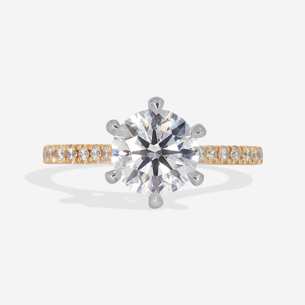 ORION 1.70ct | Round Solitaire Lab Grown Diamond Engagement Ring in 18ct Gold