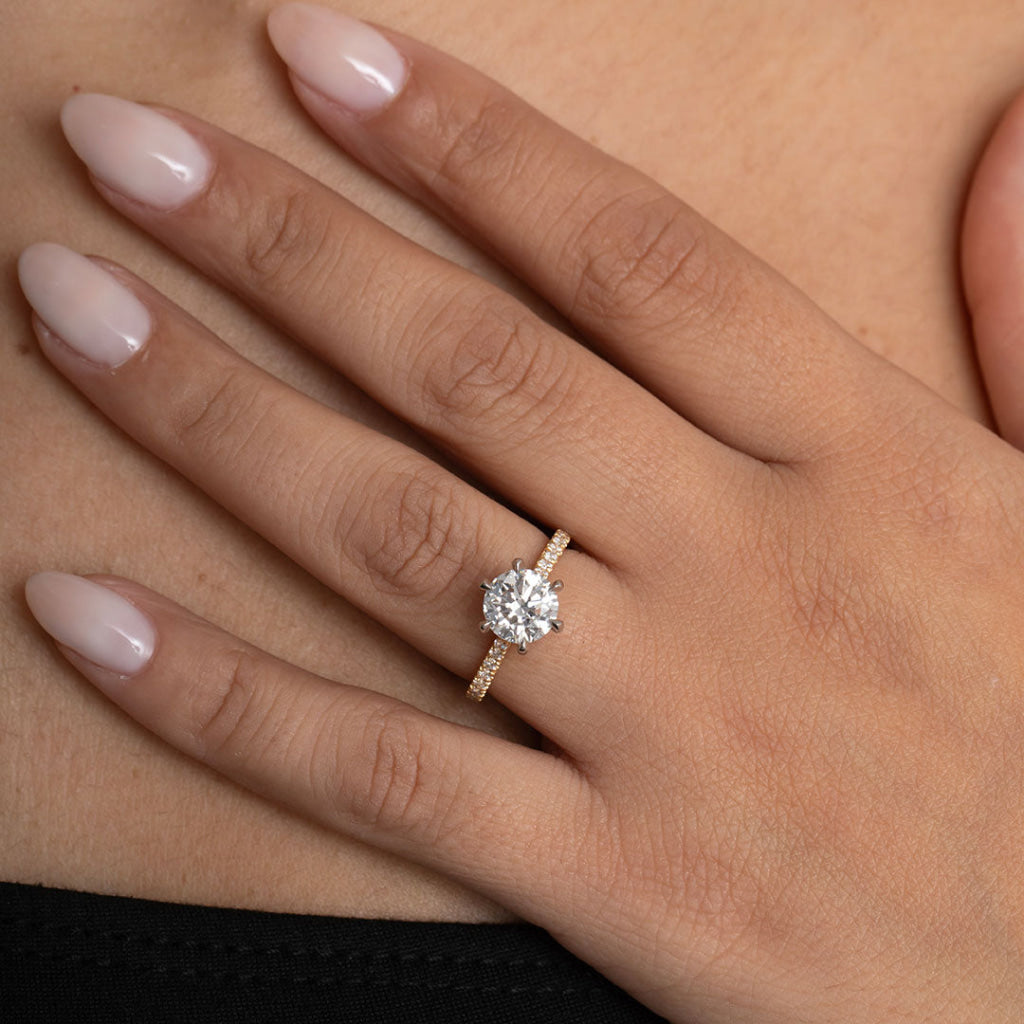 ORION 1.70ct | Round Solitaire Lab Diamond Set in 18ct Gold