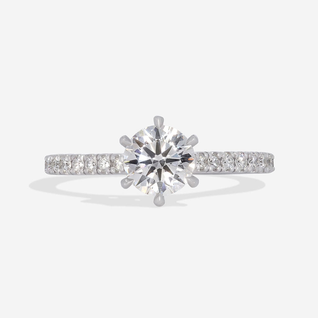 Platinum Lab Grown diamond engagement ring