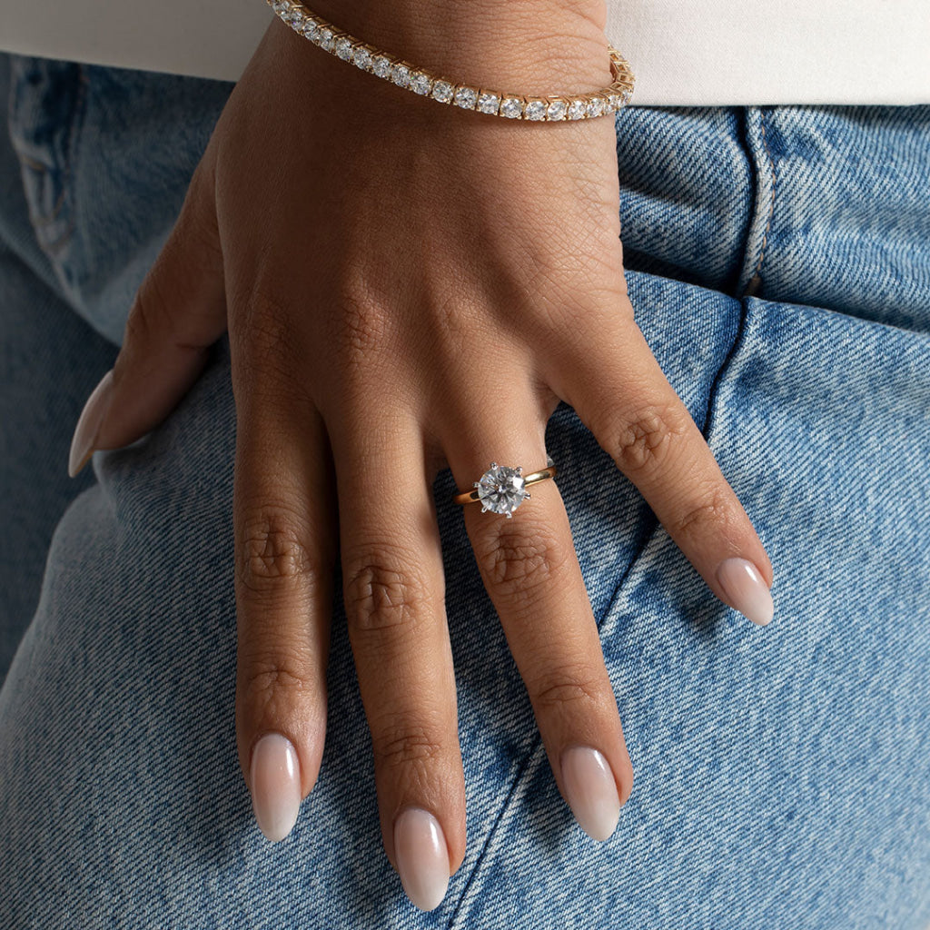 ORLENA 2.5ct | Round Solitaire Lab Grown Diamond Engagement