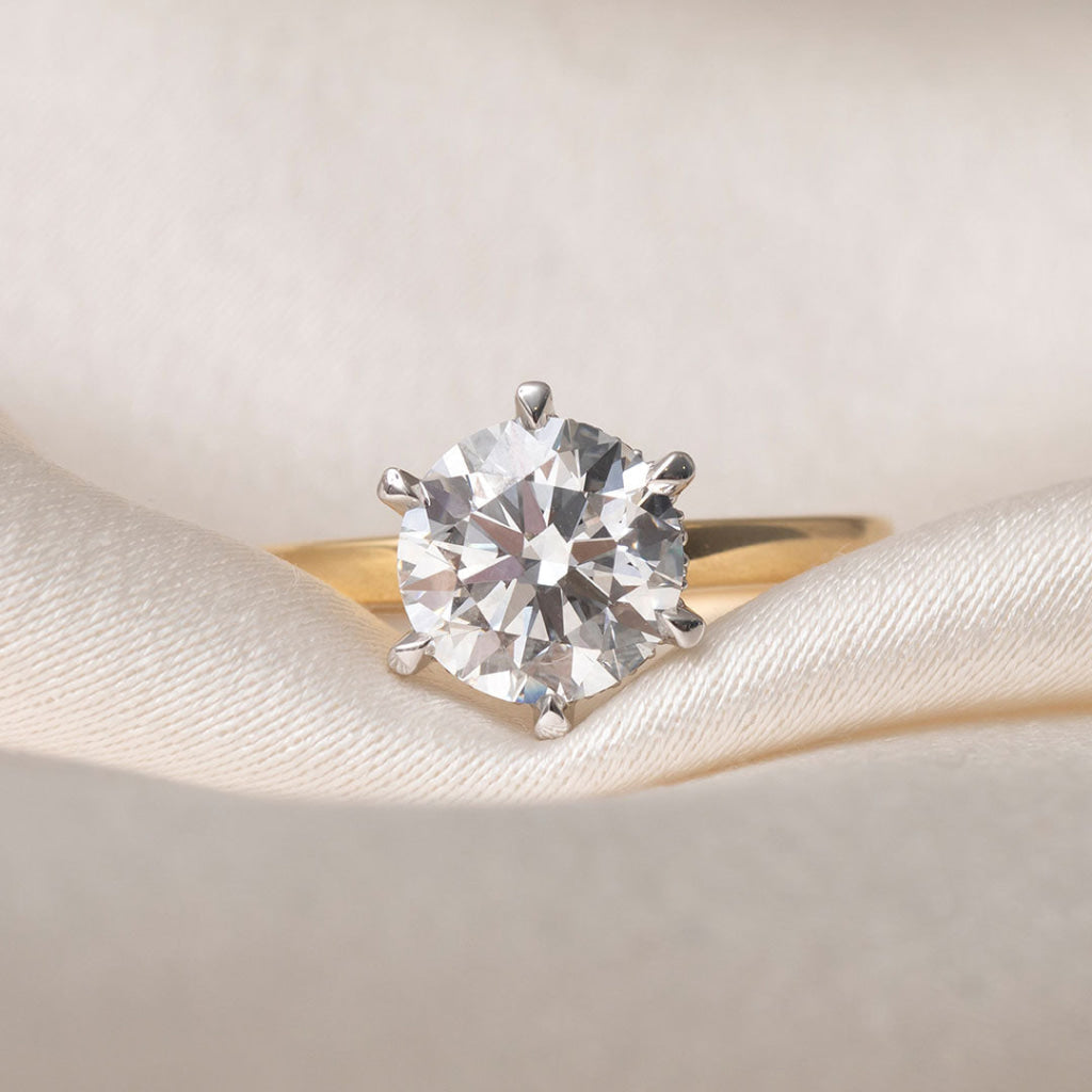 ORLENA 2.5ct | Round Solitaire Lab Grown Diamond Engagement
