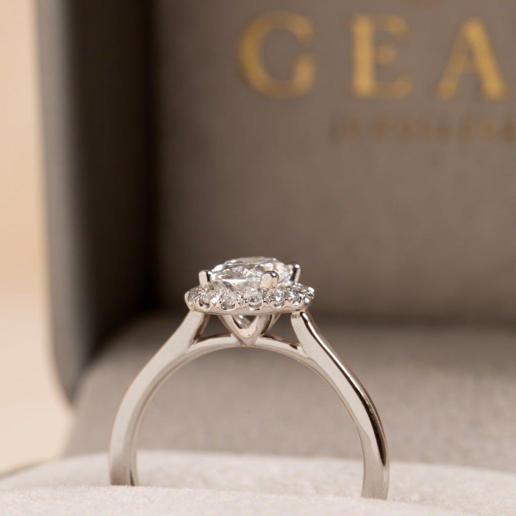 ORMOND 1.20ct | Oval Halo Lab Grown Diamond Engagement Ring