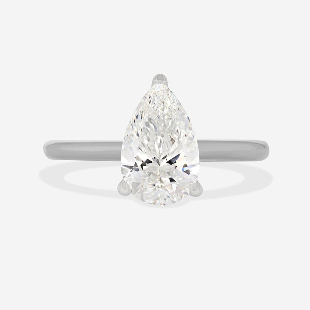 OSAKA 2.00ct | Pear Solitaire Lab Diamond Set in Platinum