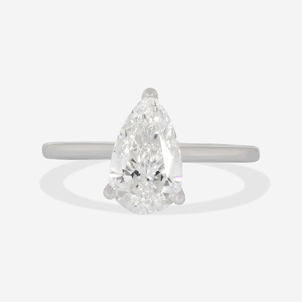 OSAKA 2.00ct | Pear Solitaire Lab Diamond Set in Platinum