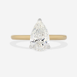 OSAKA 2ct | Pear Solitaire Lab Grown Diamond Engagement Ring in 18ct Gold