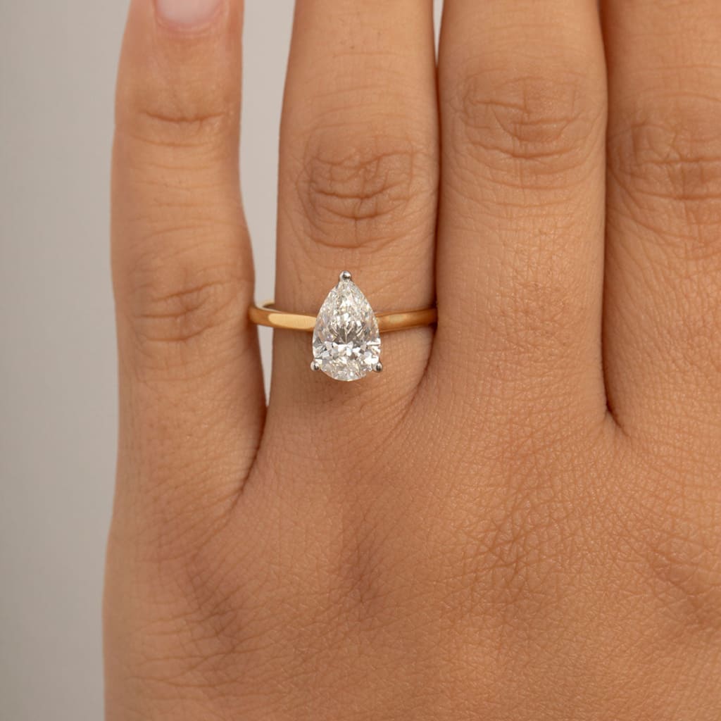 OSAKA 1.50ct | Pear Solitaire Lab Diamond Set in 18ct Gold