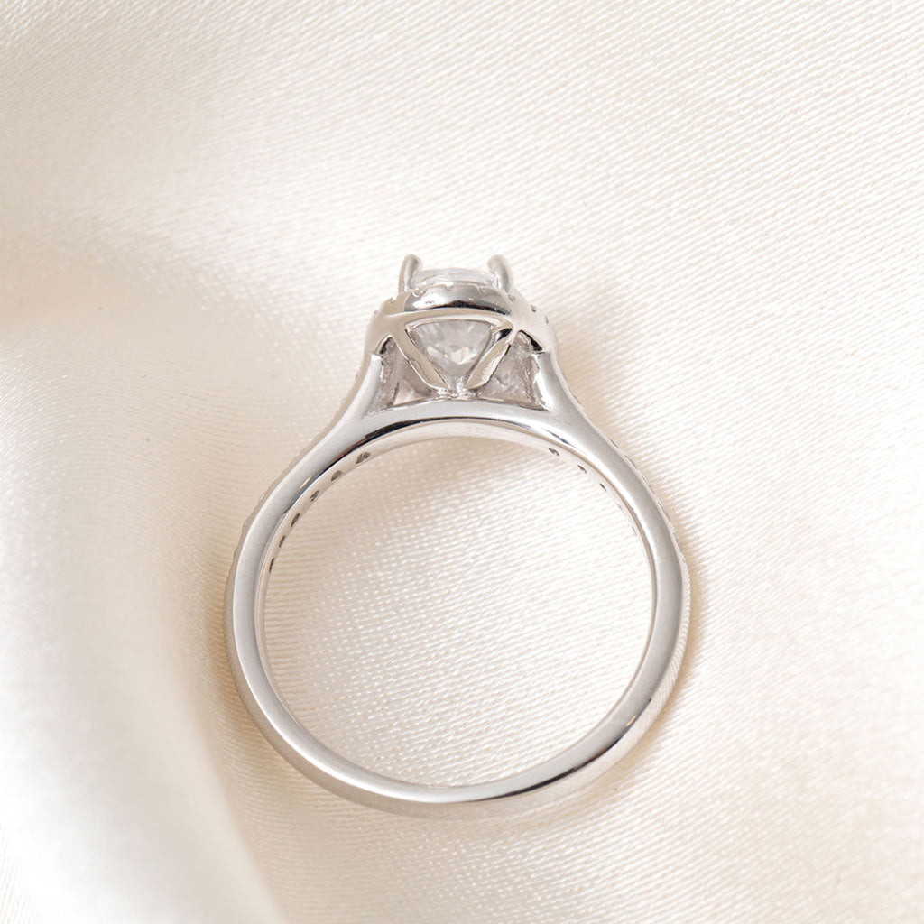 CZ Oval Ring | Sterling Silver - Rings