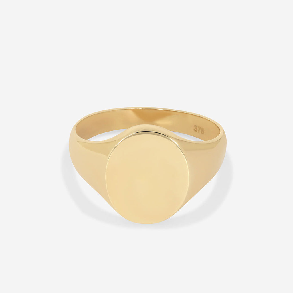 Oval Signet Ring | 9ct Gold