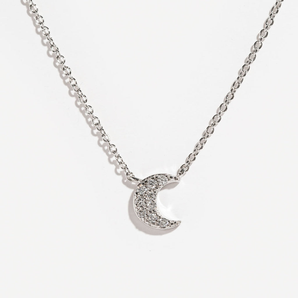 Over The Moon Necklace | Sterling Silver - Necklace