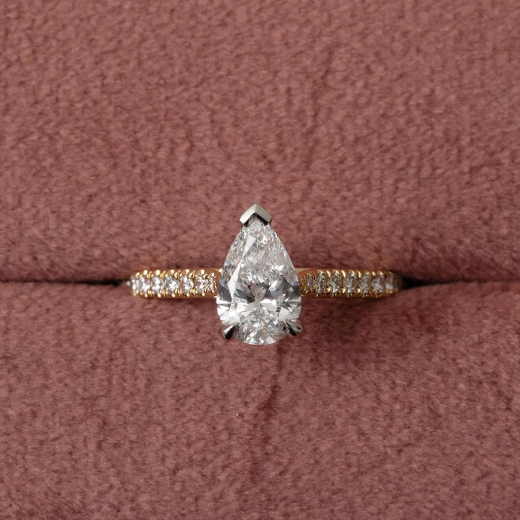 PAIGE 1.20ct | Pear Cut Lab Grown Diamond Engagement Ring