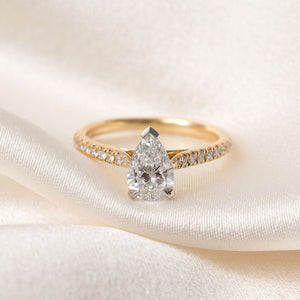 PAIGE 1.20ct | Pear Cut Lab Grown Diamond Engagement Ring