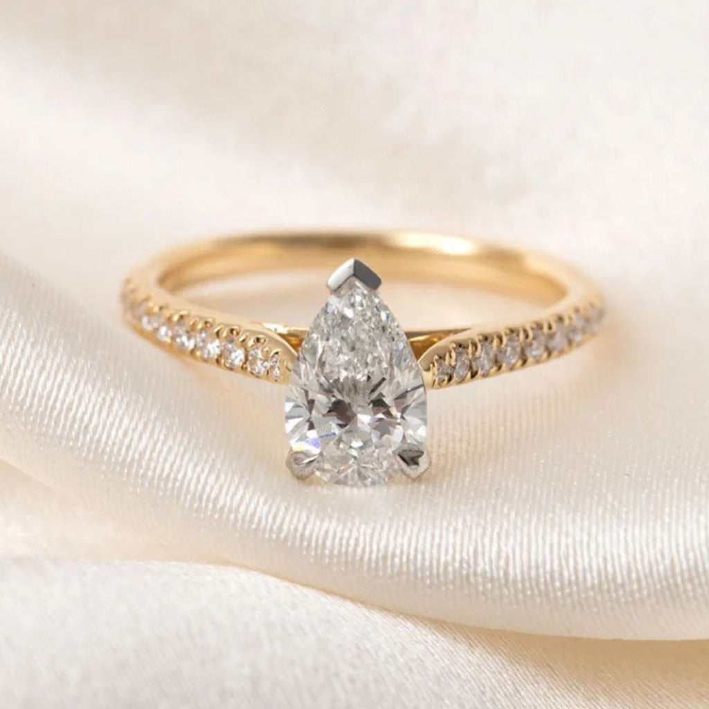 PAIGE 1.20ct | Pear Cut Lab Grown Diamond Engagement Ring