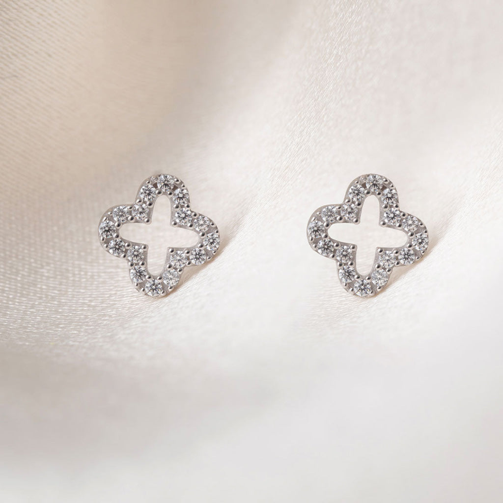 Palace Earrings | 9ct White Gold