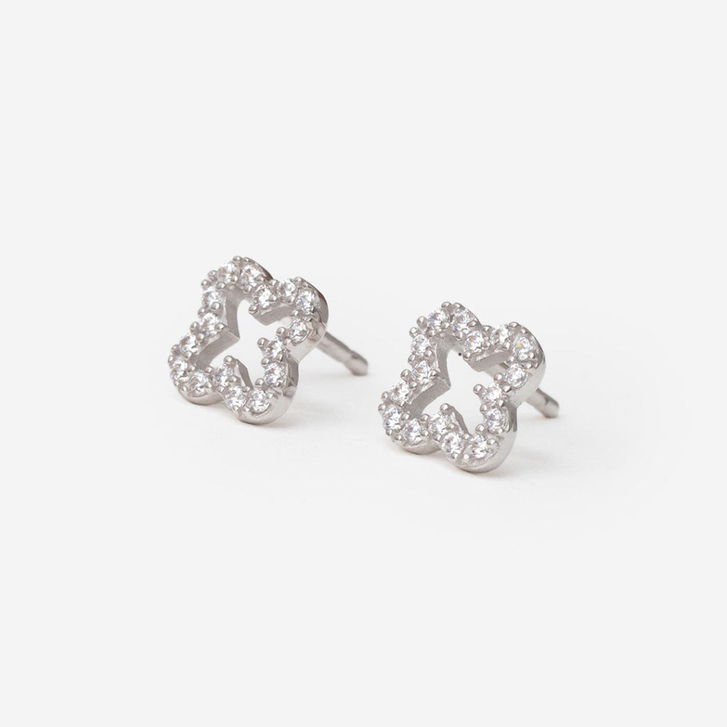 Palace Earrings | 9ct White Gold - Earrings