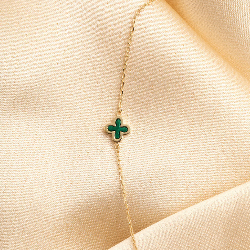 Palace Malachite Necklace | 9ct Gold - Necklace