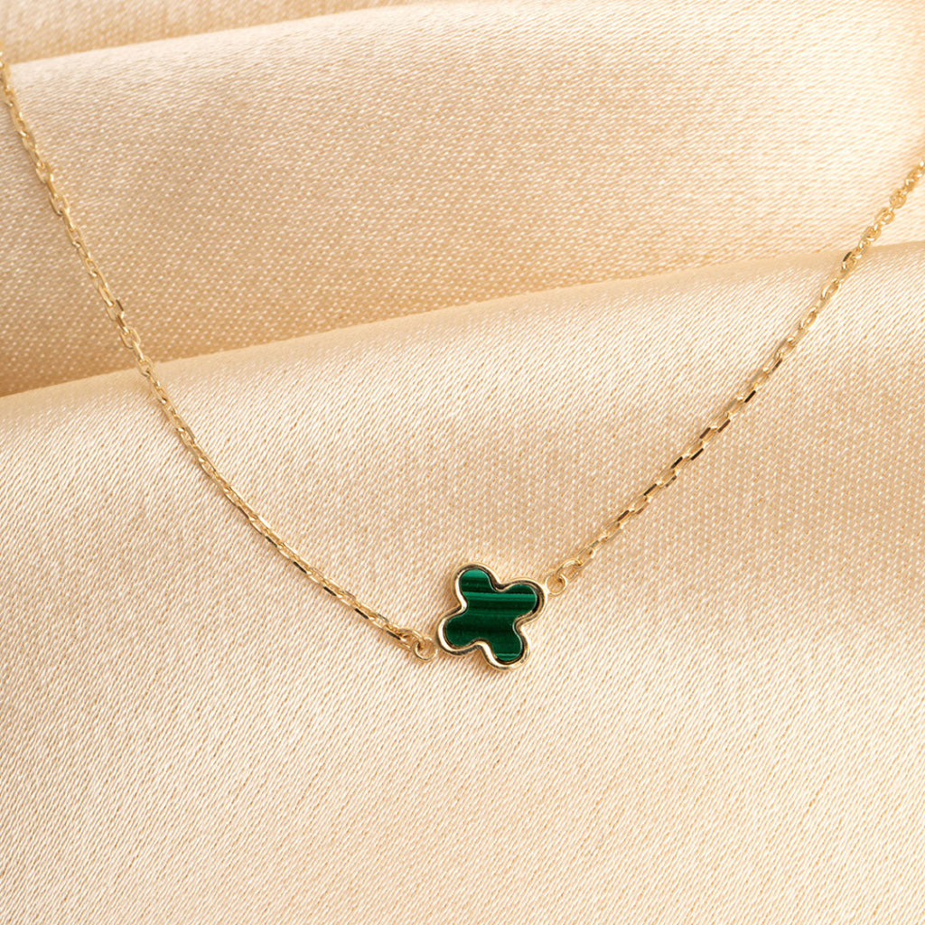 Palace Malachite Necklace | 9ct Gold - Necklace